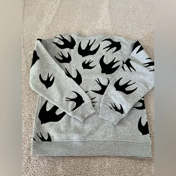 Alexander McQueen Grey Swallows Sweatshirt - Picture 9 of 10